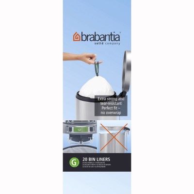 Brabantia 30 litre G bin liners pack of 20