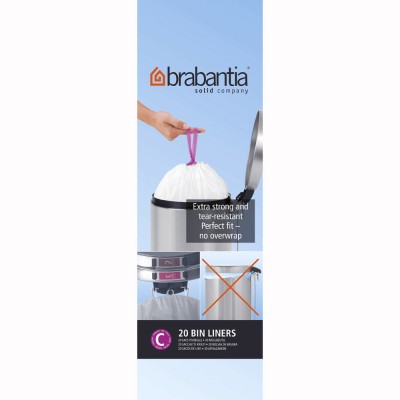 Brabantia 10-12 litre C bin liners pack of 20