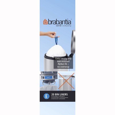 Brabantia 20 litre E bin liners pack of 20