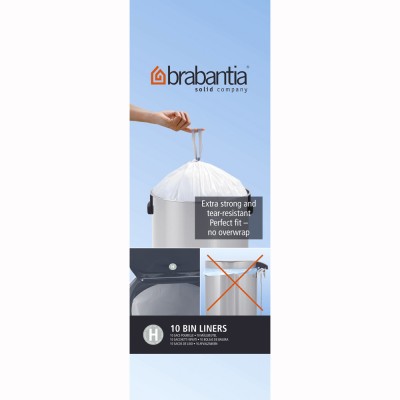Brabantia 50 litre H bin liners pack of 10
