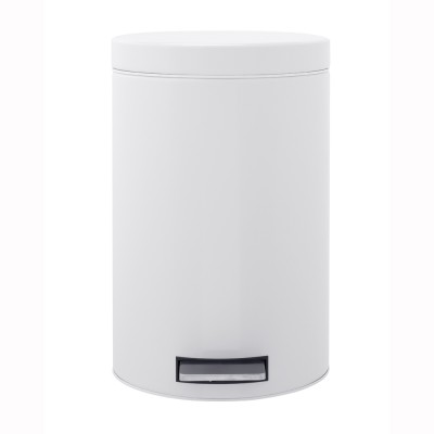 Brabantia 12 litre white pedal bin