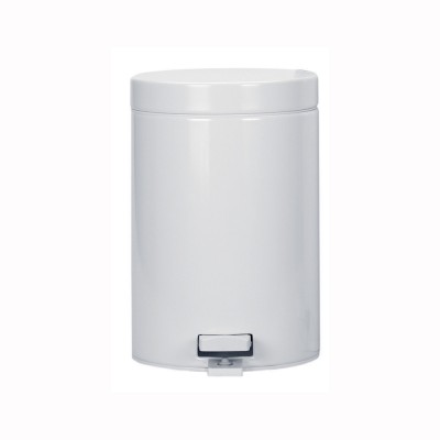 Brabantia 3 litre white pedal bin