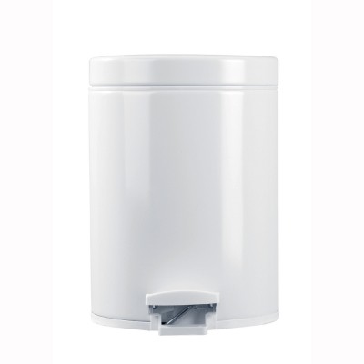 Brabantia 5 litre white pedal bin