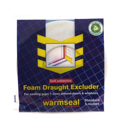Warmseal foam draught excluder 5m