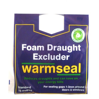 Warmseal foam draught excluder 15m
