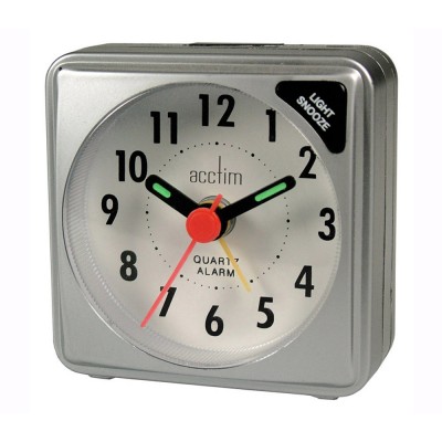 Acctim ingot silver alarm clock