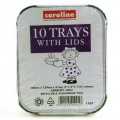Caroline 1001 foil trays with lids pack of 10