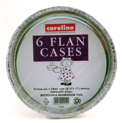 Caroline 1054 flan cases pack of 6