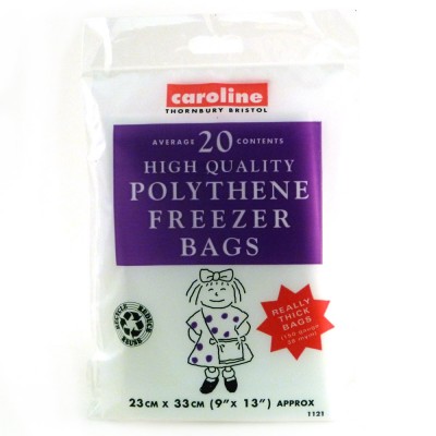 Caroline polythene freezer bags