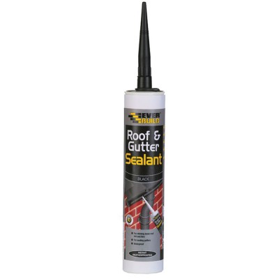 Everbuild roof & gutter sealant black 310ml