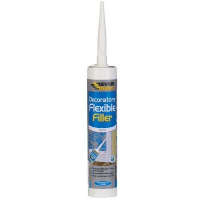 Everbuild flexible decorators caulk filler white 310ml