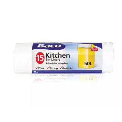 Baco Kitchen Bin Liners x15