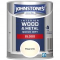 Johnstone's Interior Wood and Metal Quick Dry Gloss Magnolia 750ml