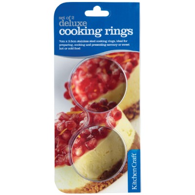 Kitchencraft cooking rings set of 2 70mm