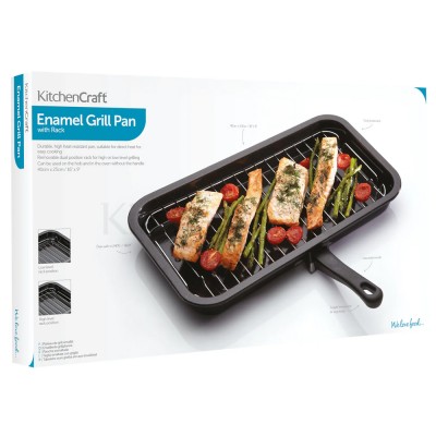 Kitchencraft Enamel Grill Pan