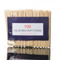 Lolly and craft sticks pack of 100
