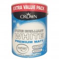 Crown Matt Emulsion Pure Brilliant White 3L