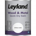 Leyland Wood and Metal Satin White 1.25L
