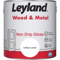 Leyland Wood and Metal non-drip Gloss White 1.25L