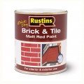 Rustins Brick and Tile Paint Red 500ml
