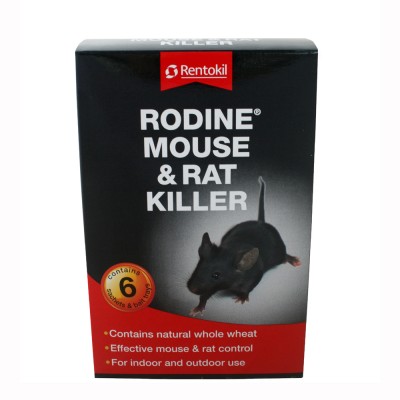 Rentokil Rodine mouse & rat killer 6 sachet pack