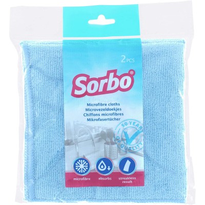 Sorbo Microfibre cloths x2