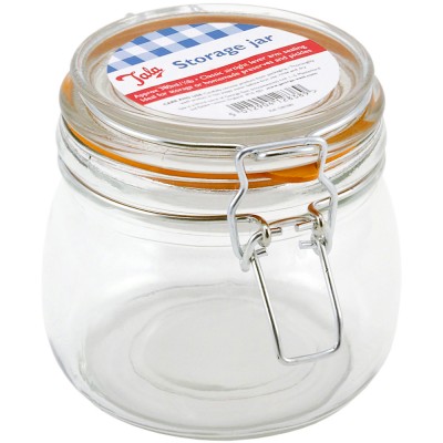 Tala clip top glass storage jar 500ml