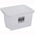 Wham 25 litre storage box and lid clear
