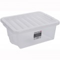 Wham 16 litre storage box and lid clear